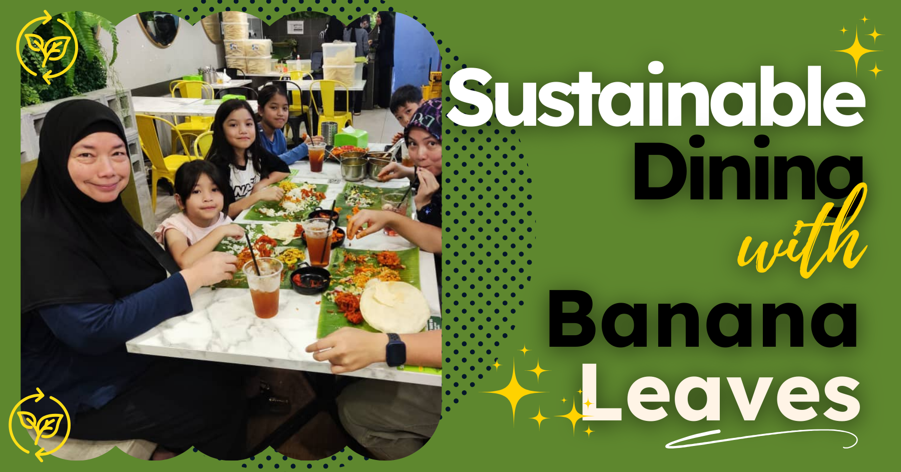Sustainable Dining with Banana Leaves